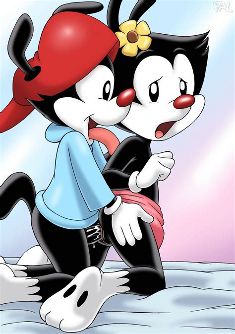 rule 34 animaniacs brothers clothing dot warner female flower from behind hat hindpaw incest