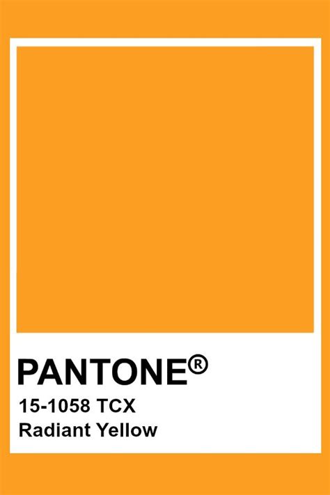 The Pantone Color Is Shown In Yellow