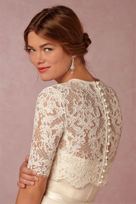 Catherine Deane Dasha Topper Lace Cover Up Wedding Dress Topper