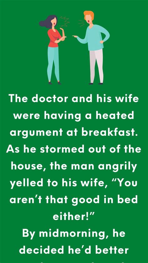 Joke Stories Angrily Long Jokes Argument Doc The Man Caring