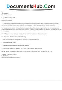 You might think that composing a business letter by hand and having it delivered by post is an outdated method of communication. Letter for Field Trip Request