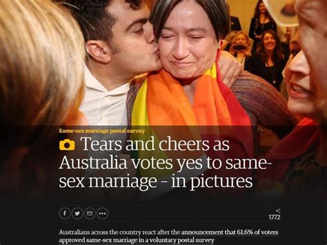 same sex marriage vote results australia world reacts with pride au — australia s