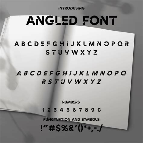 Angled Font Masterbundles
