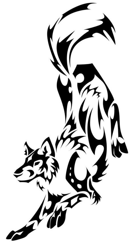 Tribal Wolf Tattoo Design By Thepioden Full Body Tribal Wolf Tattoo