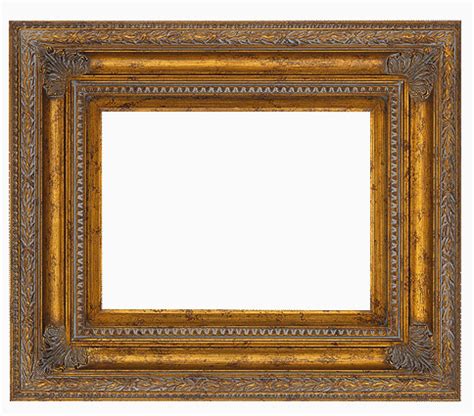 Thin silver leaf ornate picture frame black edge — museum. Traditional Picture Frames - 641M