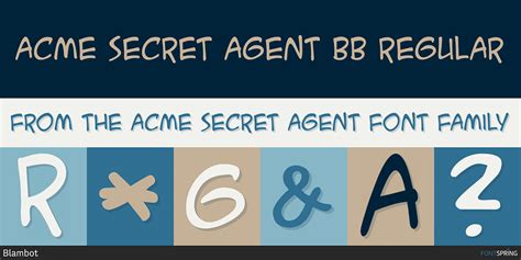 Acme Secret Agent Font