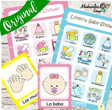 Loteria Baby Shower Para Imprimir Gratis Paquete Digital Para Baby