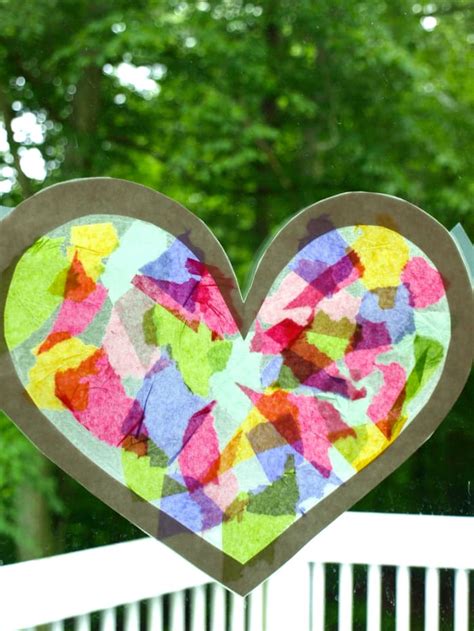 Tissue Paper Suncatcher Craft Project For Toddlers And Children
