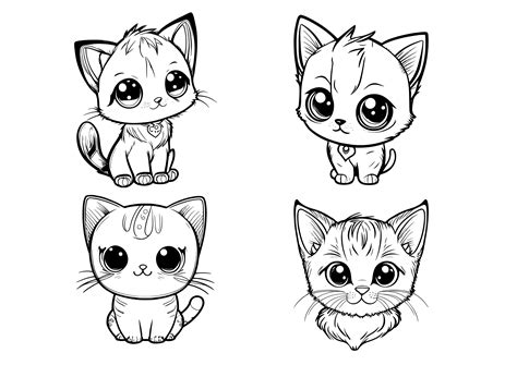 Cute Cat Clipart 11 Kawaii Svg Designs Clip Art Kawai