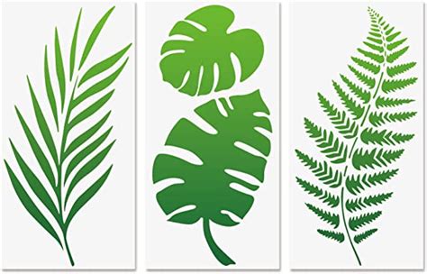 Botanical Leaf Stencils For Home Decor And Crafts