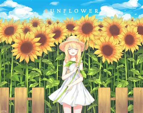 Sunflower Anime Wallpapers Wallpaper Cave