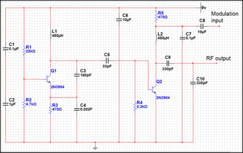 Basic Low Power Am Transmitter Circuit Schematic Diagram The Circuit