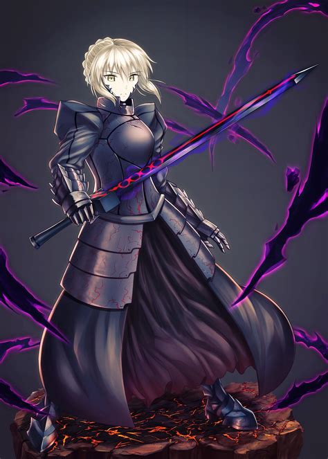 short hair blonde anime anime girls fate stay night fate grand order saber sword weapon