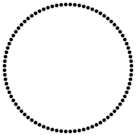 Dotted Circle Frame Clip Art