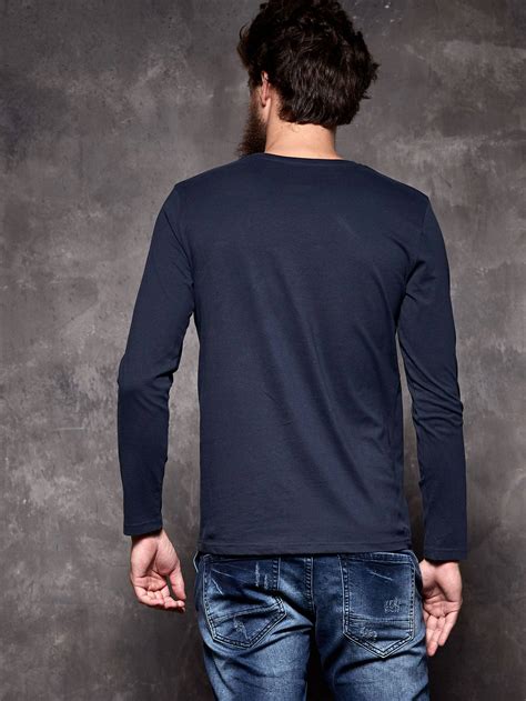 Mens Knitted Long Sleeve T Shirt