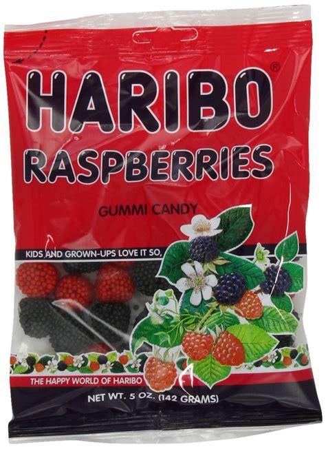 Haribo Gummies Raspberries 5 Oz Each 12 Total