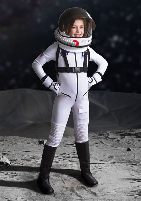 Disfraz De Astronauta Blanca De Niña Multicolor Yaxa Store