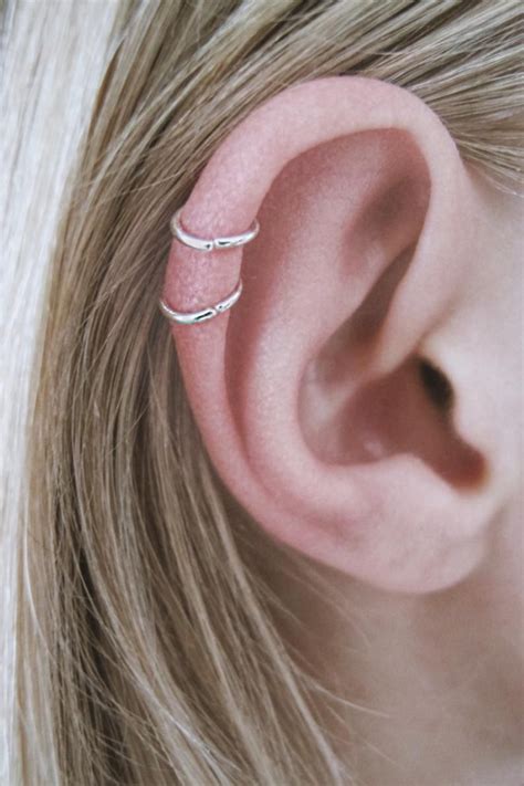 Helix Hoops Very Small Cartilage Hoops Small Sterling Silver Etsy In
