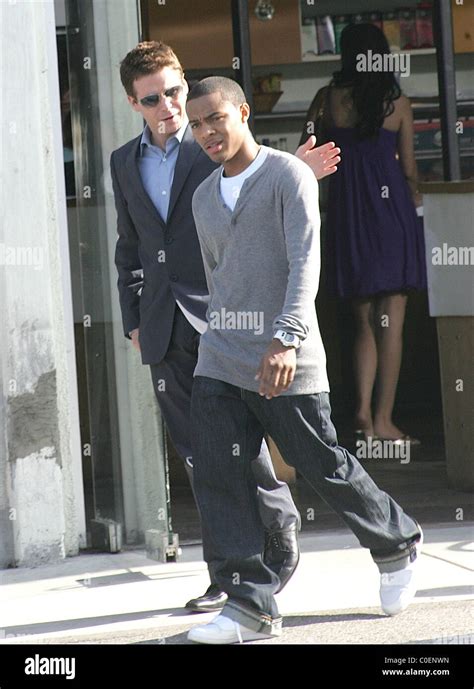 Bow Wow And Kevin Connolly On The Film Set For Entourage In West