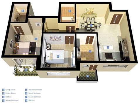 Luxurious bedrooms along with a spacious living room and a kitchen attached to it is a great option to go for if you are planning to settle in as a family. New 3 Bedroom House Plans In India - New Home Plans Design