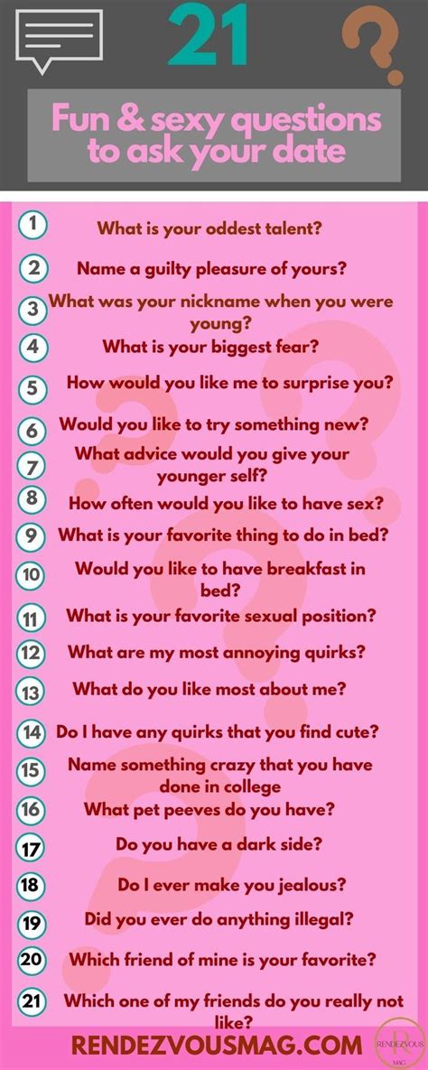 This is just one of those random, funny questions that don't make a whole lot of sense but will probably make her lol. What are the Best Date Night Questions? We have over 90 ...