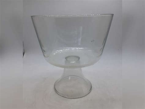 glass pedestal trifle bowl northern kentucky auction llc