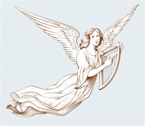 Angel Harp Illustrations Royalty Free Vector Graphics And Clip Art Istock