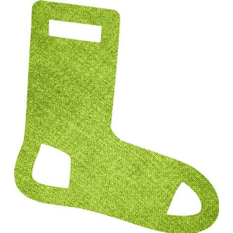 Green fabric socks icon - Free green fabric clothes icons - Green fabric icon set