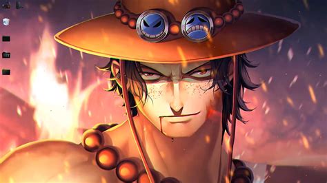 One Piece live wallpaper with sound Fire Fist Ace free download