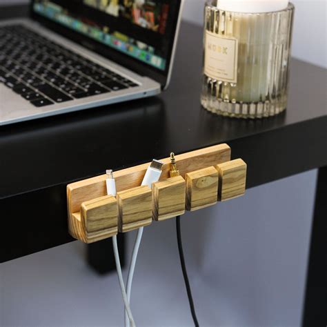 Cable Holder Desk Charger Organizer For Table Laptop Etsy Canada