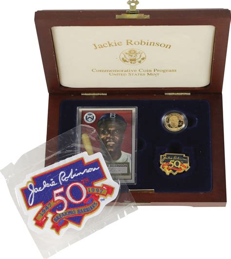 1997 Jackie Robinson 50th Anniversary Gold Coin 14 Ounce