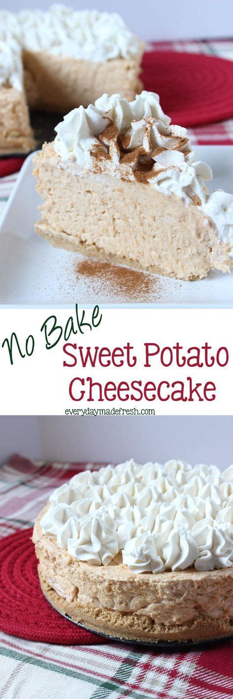 No Bake Sweet Potato Cheesecake Recipe Sweet Potato Cheesecake