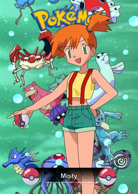 an anime character standing in front of some pokemon characters