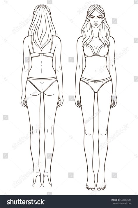 Find the perfect woman body stock illustrations from getty images. Vector illustration of woman's body. Isolated outline ...