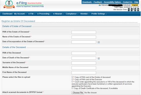 Before registering on the income tax portal, you must have the following details How to File Income Tax Return for the Deceased by Legal Heir