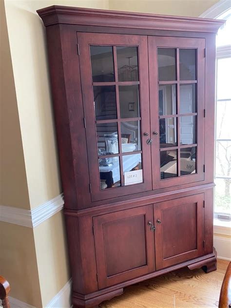 Check spelling or type a new query. Lot #2 Amish Maple Cherry Finish Corner Cabinet ...