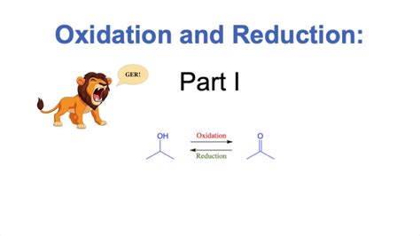 Organic Chemistry Oxidation And Reduction Lecture 1 Youtube
