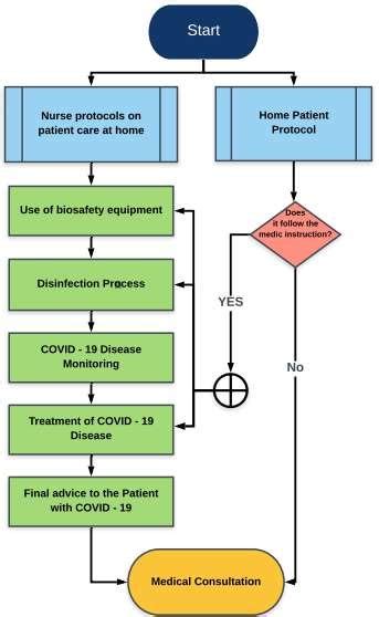 Flowchart Of The Nursing Professional On The Home Care Performed For
