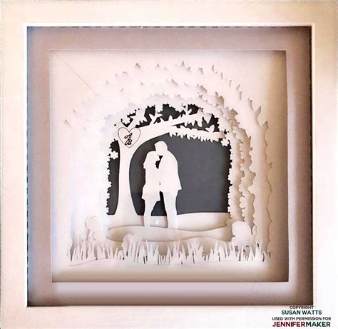 Shadow Box Paper Art Template to Customize! | Paper art tutorial