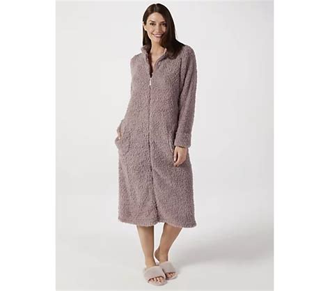 Carole Hochman Shaggy Zip Robe Qvc Uk