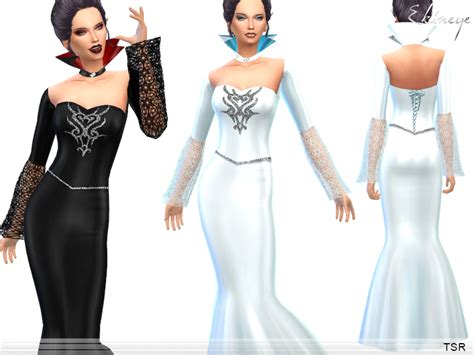 Sims 4 Ccs The Best Queen Dress By Ekinege