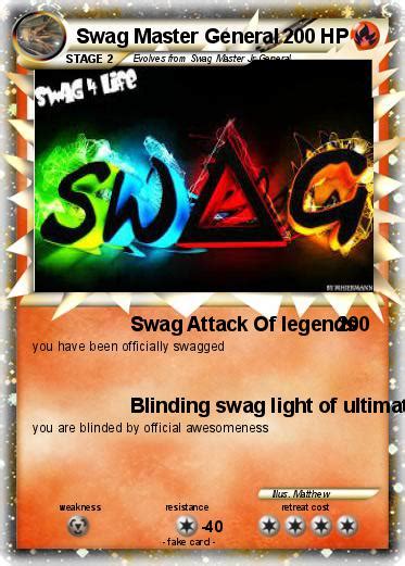 Pokémon Swag Master General Swag Attack Of Legends My Pokemon Card