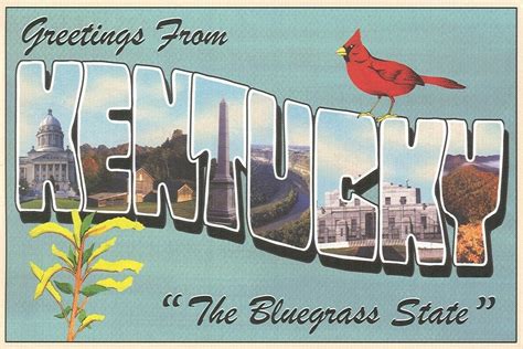 Vintage Postcard From Kentucky Travelpostcards