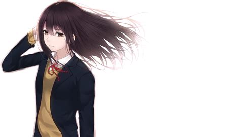 May 13, 2021 · brush on eyeshadow around your eyes. Black Hair Dark Brown Eyes Anime Girl
