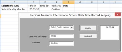 Dtr Daily Time Tracker In Excel 2007 Using Vba How To Fill Out A