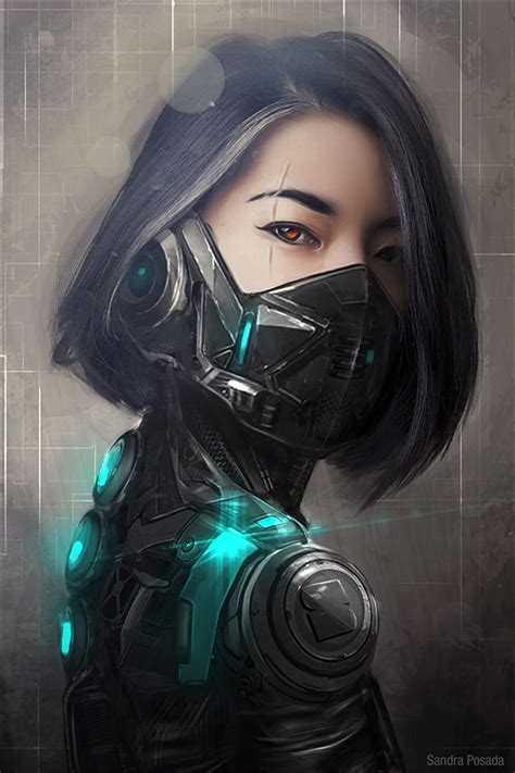 Cyberpunk Warrior Woman Cyberpunk Character