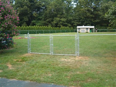 Residential Chain Link Double Drive Gate Americas Fence Store