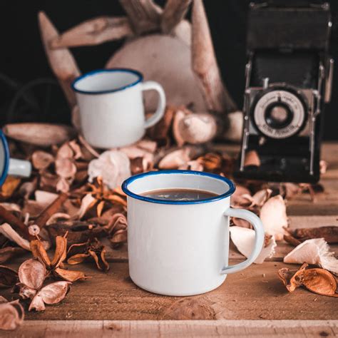 There is a lot that goes into making sure your logo looks absolutely perfect. White Enamel Mugs Cups Retro Camping Outdoor Coffee Tea ...