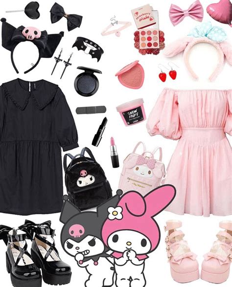 Kuromi And My Melody Outfit Shoplook Hello Kitty Clothes My Melody