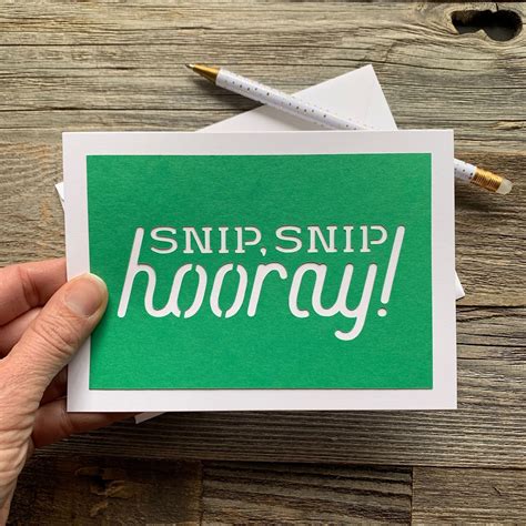 Snip Snip Hooray Vasectomy Card Congratulations on Your | Etsy